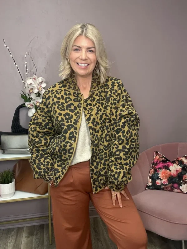 Frnch Bombers | Jackets<Rita Bomber Jacket (Leopard)