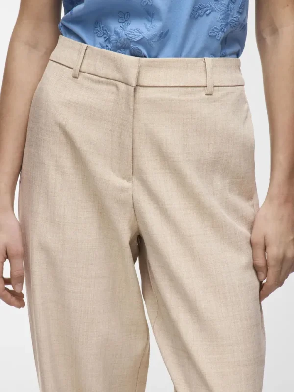 Vila Pants | Co-Ords<Rossa Wide Leg Pants (Super Light/Natural Melange)