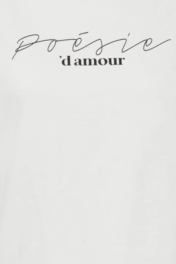 Ichi T-Shirts<Runela Slogan T-Shirt (Cloud Dancer)