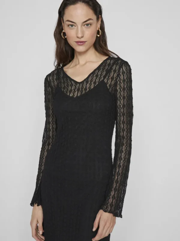Vila Dresses<Sabrina Midi Dress (Black)
