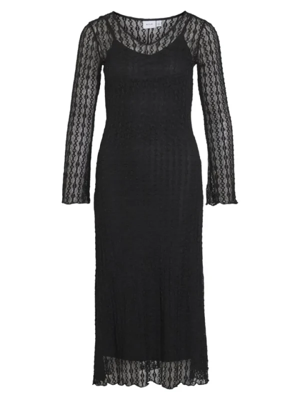 Vila Dresses<Sabrina Midi Dress (Black)
