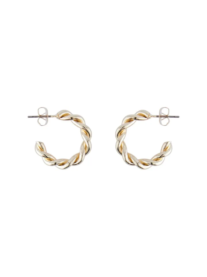 sandra_hoop_earring_gold_0.webp Pieces Jewellery<Sandra Hoop Earring (Gold)