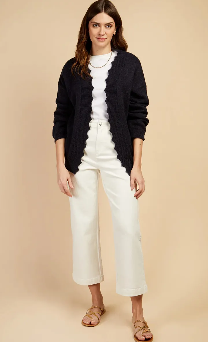 sarah_cropped_wide_leg_de_1.webp Little Mistress Jeans<Sarah Cropped Wide Leg Denim Jeans (White)