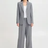 Ichi Pants | Co-Ords<Sarla Wide Leg Trousers ( Melange)