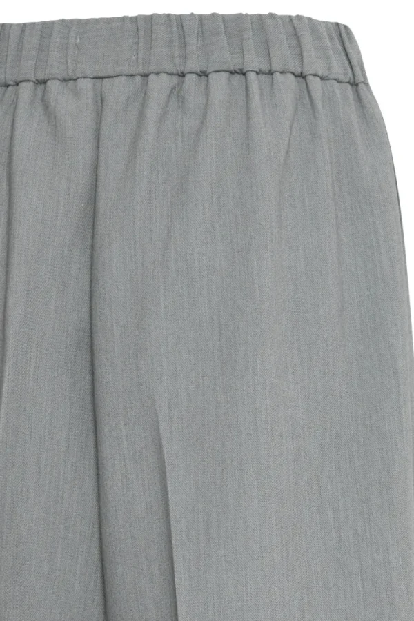 Ichi Pants | Co-Ords<Sarla Wide Leg Trousers ( Melange)