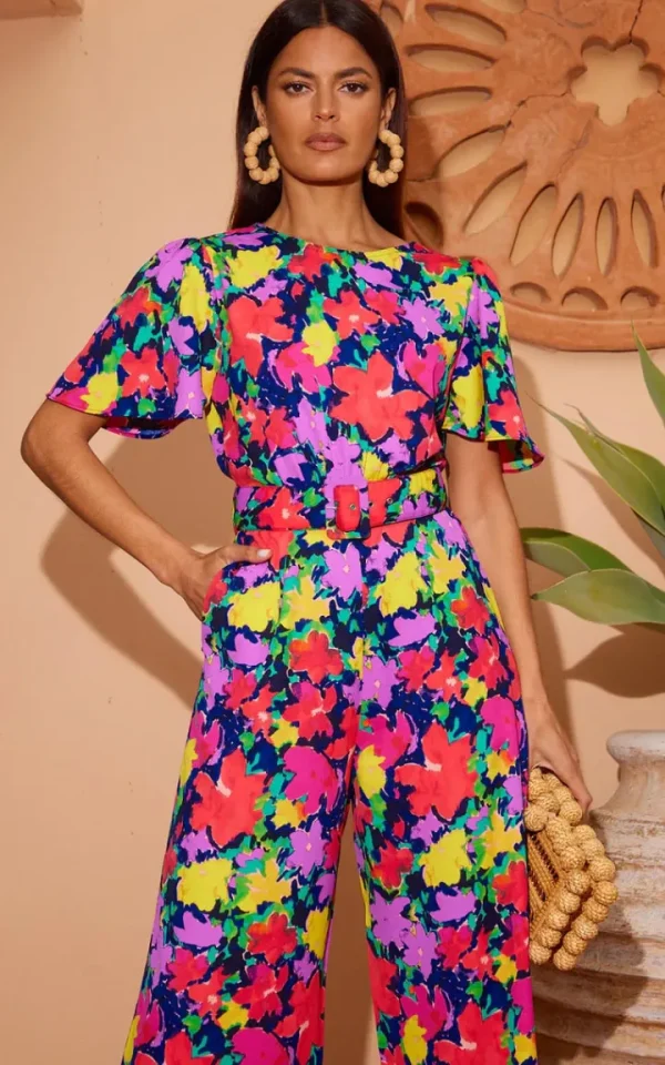 Dancing Leopard Jumpsuits<Saskia Jumpsuit In Vintage Floral (Reversible)