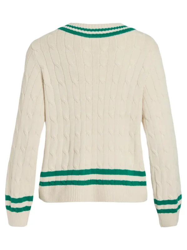 Vila Jumpers & Cardigans<Senna V-Neck Jumper (Birch/Tramarin)