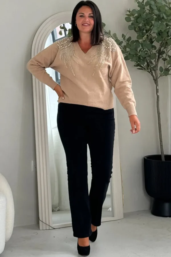 Girl in Mind Jumpers & Cardigans<Sia Pearl & Sequin Jumper