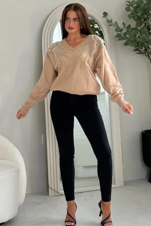 Girl in Mind Jumpers & Cardigans<Sia Pearl & Sequin Jumper