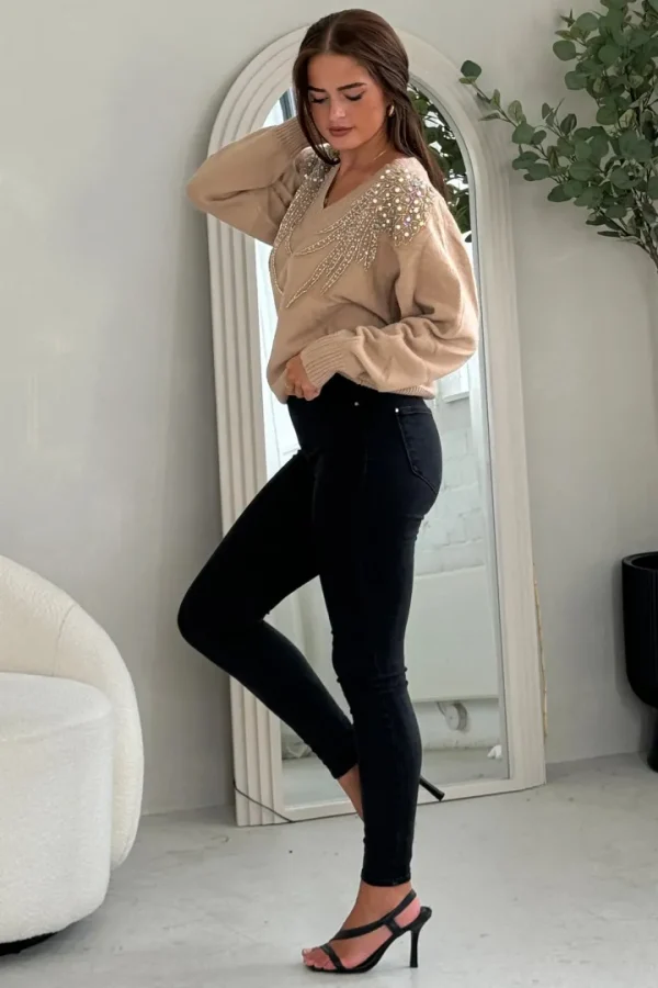 Girl in Mind Jumpers & Cardigans<Sia Pearl & Sequin Jumper