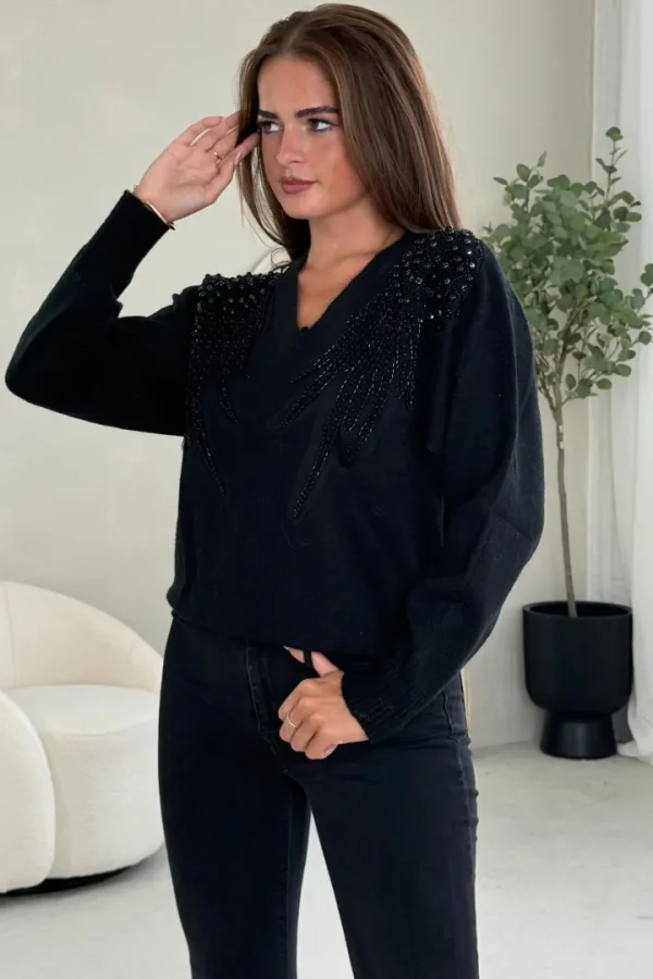 Girl in Mind Jumpers & Cardigans<Sia Pearl & Sequin Jumper