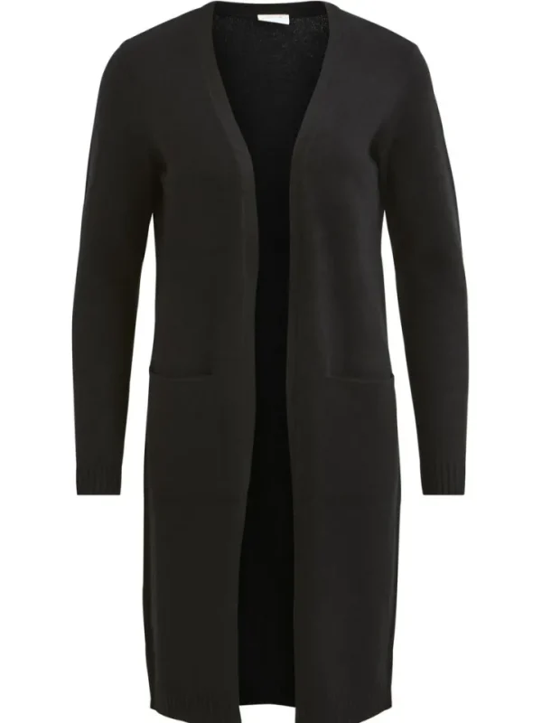 Vila Jumpers & Cardigans<Sian Longline Cardigan (Black)