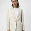 Object Coats | Blazers<Sigrid Linen Blend Blazer (Sandshell)