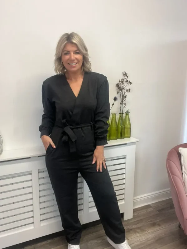 Ichi Jumpsuits<SIMONSE JUMPSUIT (DARK GREY MELANGE)