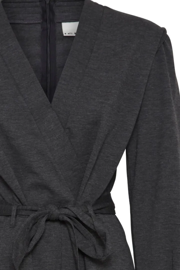 simonse_jumpsuit_dark_gre_4.webp Ichi Jumpsuits<SIMONSE JUMPSUIT (DARK GREY MELANGE)
