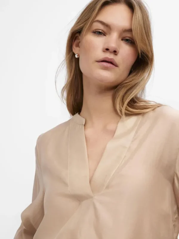 Object Shirts & Blouses<SIRU L/S TOP (HUMUS)
