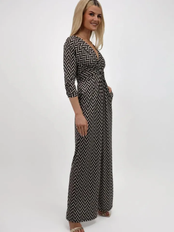 sofia_jumpsuit_black_prin_2.webp Kate & Pippa Pants | Jumpsuits<Sofia Jumpsuit ( Print)