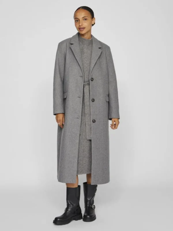 Vila Coats<Solo Long Coat (Medium /Melange)