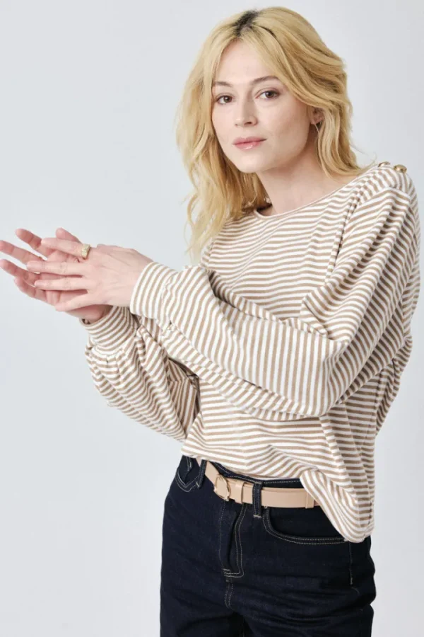 Artlove Jumpers & Cardigans<Stella Long Sleeve Top (Brown)