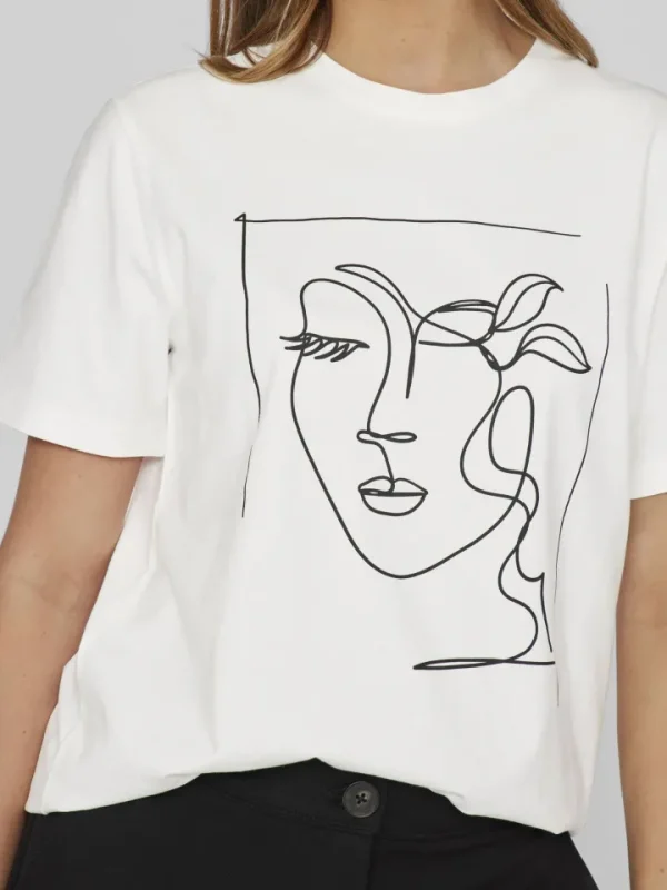 Vila T-Shirts<Sybil T-Shirt (Snow )