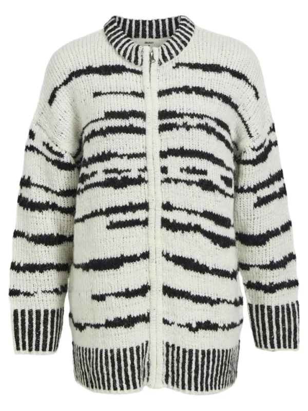 Object Jumpers & Cardigans<Tessa Knit Cardigan (Black/White)