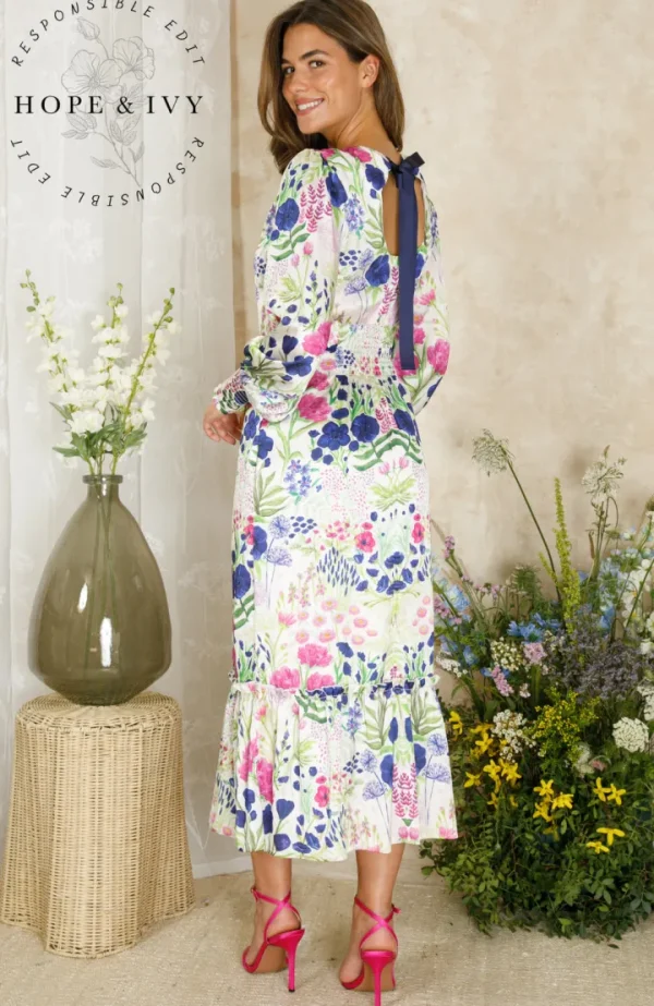 Hope & Ivy Occasionwear | Dresses<The Caroline High Neck Maxi Dress ( Multi)