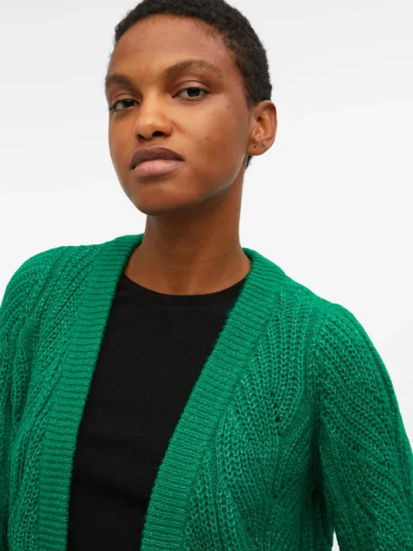 Object Jumpers & Cardigans<THELMA OPEN KNIT CARDIGAN (LUSH MEADOW)