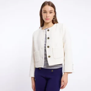 Artlove Jackets<TIFFANY BOUCLE JACKET (CREAM)