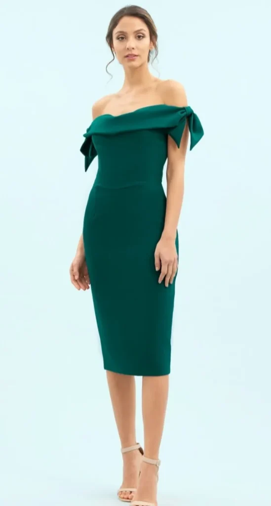 Pretty Dress Company Occasionwear<Tilly Pencil Dress (Forrest Green)