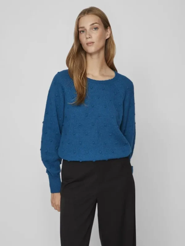 Vila Jumpers & Cardigans<TULI JUMPER (MOROCCAN BLUE)