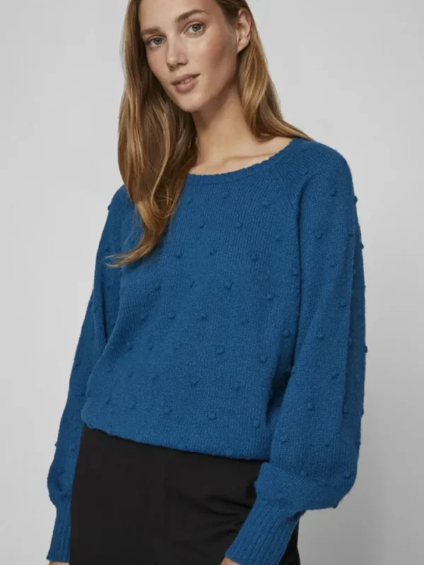 Vila Jumpers & Cardigans<TULI JUMPER (MOROCCAN BLUE)