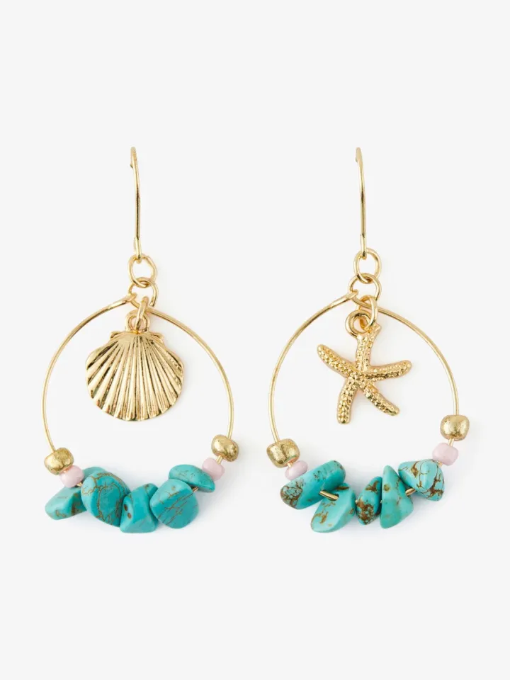 veasta_hoop_earring_gold_0.webp Pieces Jewellery<Veasta Hoop Earring (Gold)