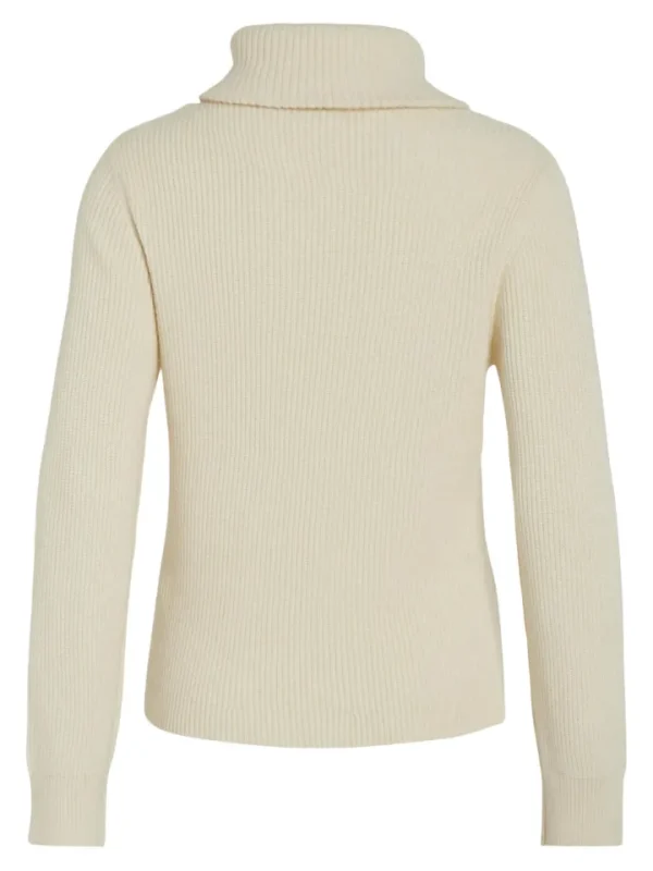 Vila Jumpers & Cardigans<VERONICA ZIP JUMPER (BIRCH)