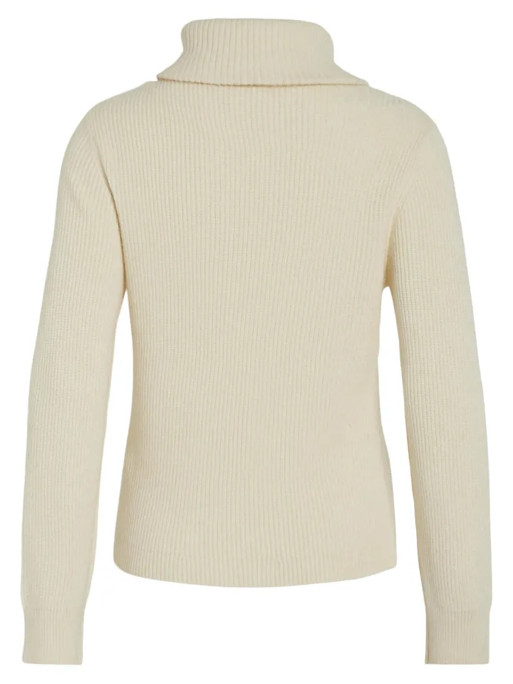 veronica_zip_jumper_birch_7.webp Vila Jumpers & Cardigans<VERONICA ZIP JUMPER (BIRCH)