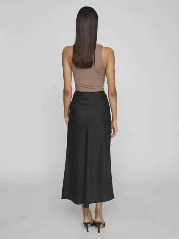 Vila Skirts<Vielette High Waisted Maxi Skirt (Black)