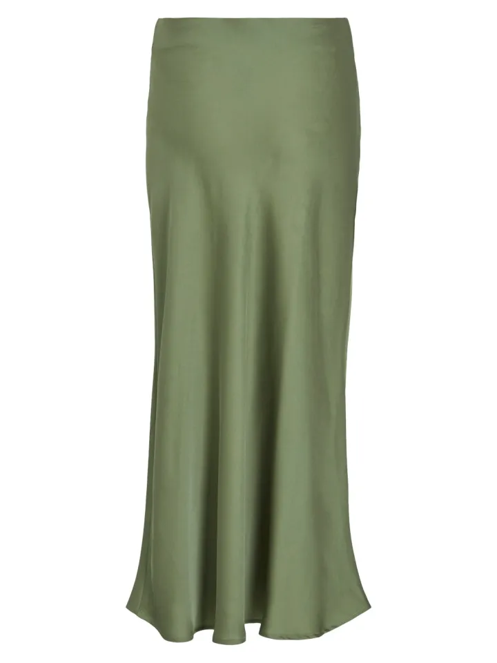 vielette_high_waisted_max_6-1.webp Vila Skirts<Vielette High Waisted Maxi Skirt (Oil Green)
