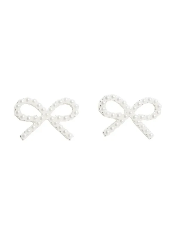 Vila Jewellery<Vikyren Bow Earring (Cloud Dancer)