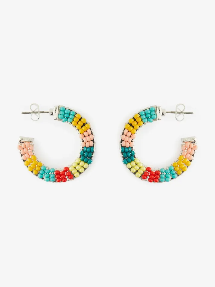 vilna_hoop_earring_silver_0.webp Pieces Jewellery<Vilna Hoop Earring (Silver)