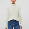 Vila Jumpers & Cardigans<VILOU ROLLNECK JUMPER (WHITE ALYSSUM)
