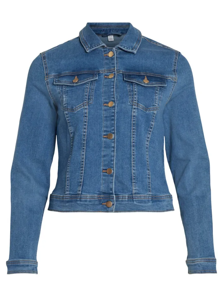 vineed_denim_jacket_mediu_5.webp Vila Jackets<VINEED DENIM JACKET (MEDIUM BLUE)