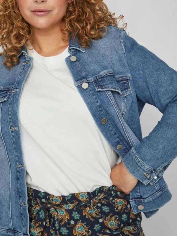 Vila Evoked Jackets<VISOL DENIM JACKET (LIGHT BLUE)