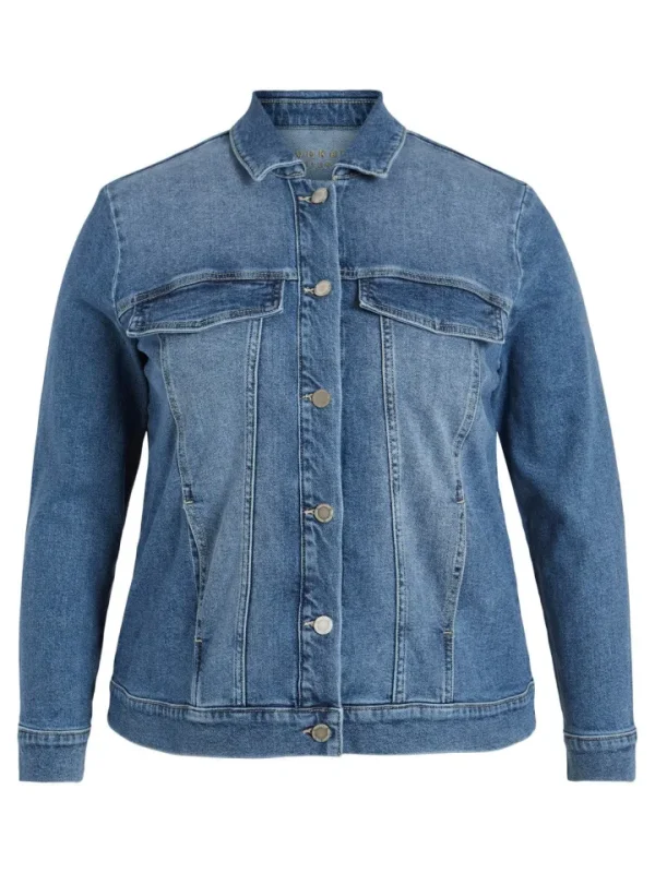 Vila Evoked Jackets<VISOL DENIM JACKET (LIGHT BLUE)