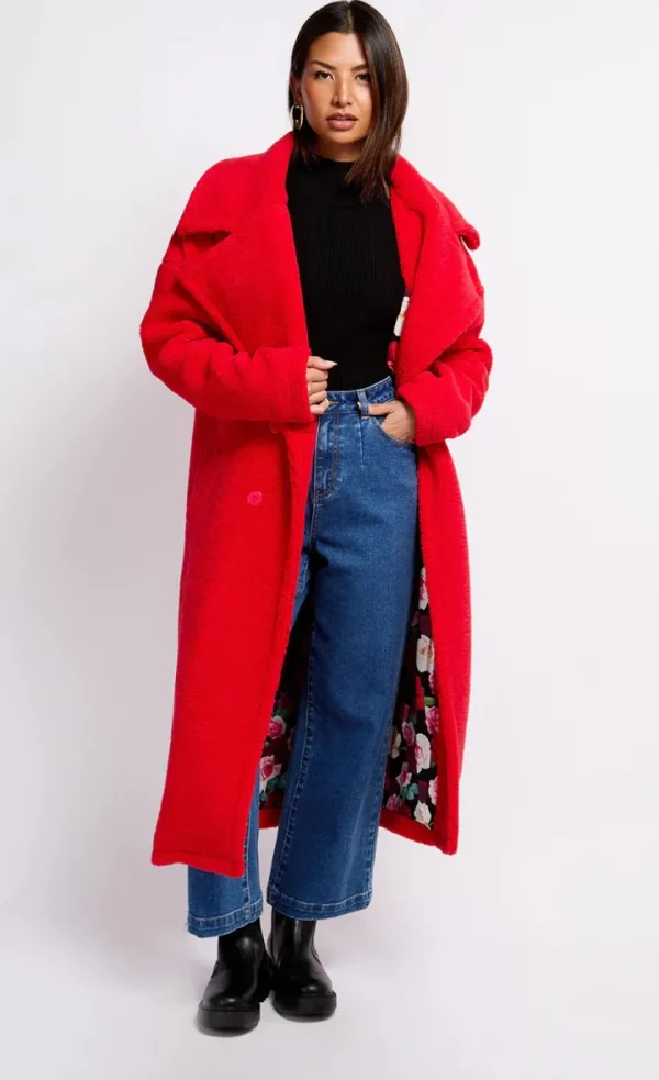 Little Mistress Coats<Vogue Teddy Coat (Red)