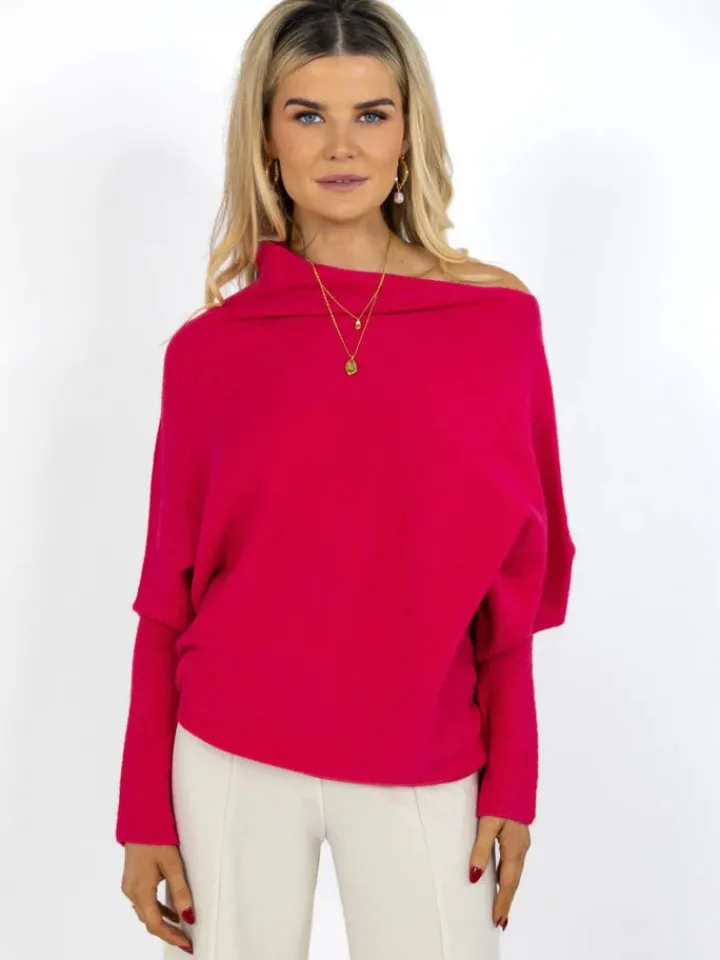 windsor_jumper_raspberry__0.webp Kate & Pippa Jumpers & Cardigans<WINDSOR JUMPER (RASPBERRY RED)