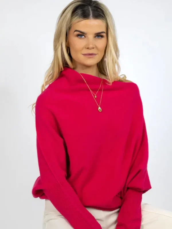 Kate & Pippa Jumpers & Cardigans<WINDSOR JUMPER (RASPBERRY RED)