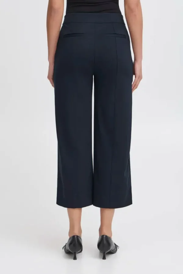 Ichi Pants<Yvonne Cropped Pants (Total Eclipse)